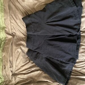 real school 3 navy blue school approved uniform skirts w/shorts underneath
